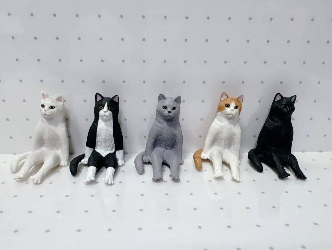 Thumbnail of Sitting Cat Gacha Miniature Figure Kitan Club 5 Types Cat