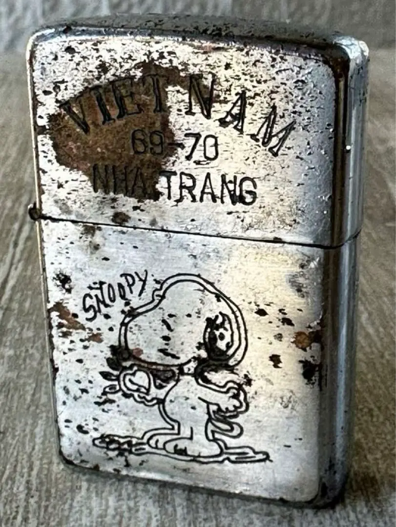 ベトナム戦争 ZIPPOライター 70-71 CU CHI スヌーピー Zippo Zippoベトナムジッポ 70's スヌーピー