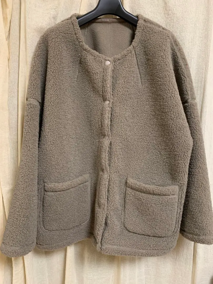 Thumbnail of Man-sama Olive Fleece Jacket Reversible LEGGY PRESS