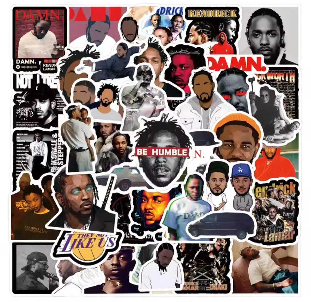 【値引不可】RAPMADE Kendrick Lamar ステッカー Amazon.co.jp: Kendrick Lamar ステッカー 50枚セット PVC 防水