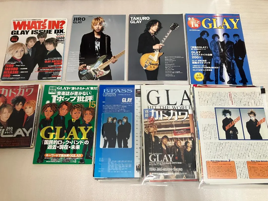 Thumbnail of Cut-up: GLAY books (6) and approximately 700 pages (about 350 sheets) of clippings
