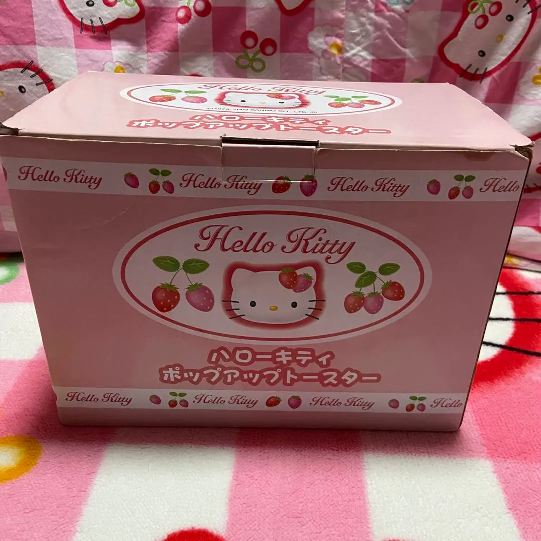 【新品未使用】ハローキティ　いちご　ポップアップトースター スケーター ポップアップトースター 2枚焼き 小型 ハローキティ