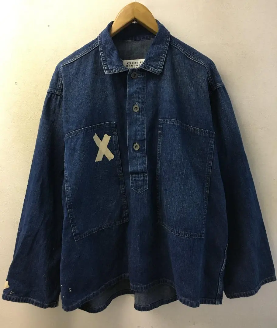 MM6 デニム　半袖　プルオーバー 2025年最新】マルジェラ デニム プルオーバーの人気アイテム