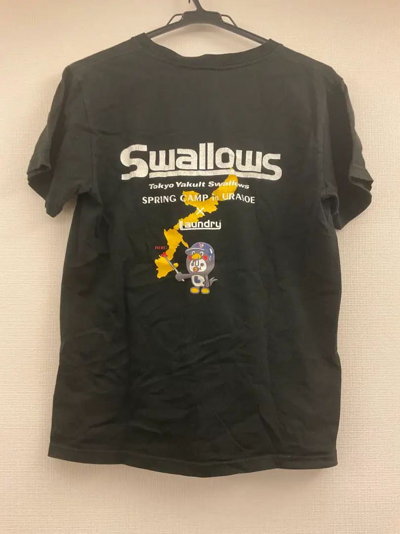 LAUNDRY×ヤクルトスワローズ　コラボTシャツ　リメイク LAUNDRY×ヤクルトスワローズ コラボTシャツ リメイク