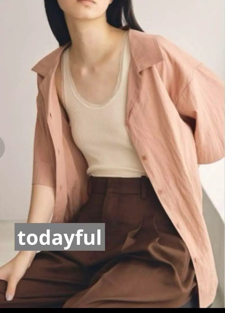 TODAYFUL【美品】Halfsleeve Crape Shirts Halfsleeve Crape Shirts（シャツ/ブラウス）｜TODAYFUL