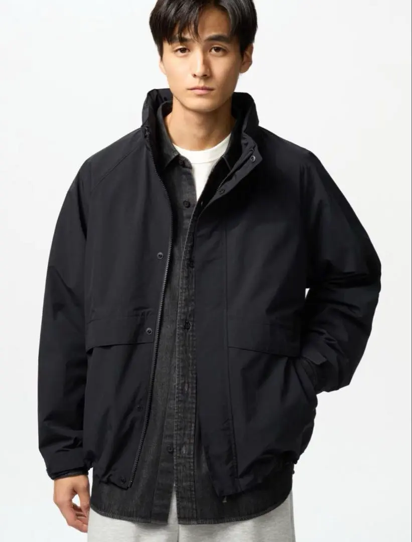 Thumbnail of Uniqlo Windproof Stand Blouson - Black, XXL size