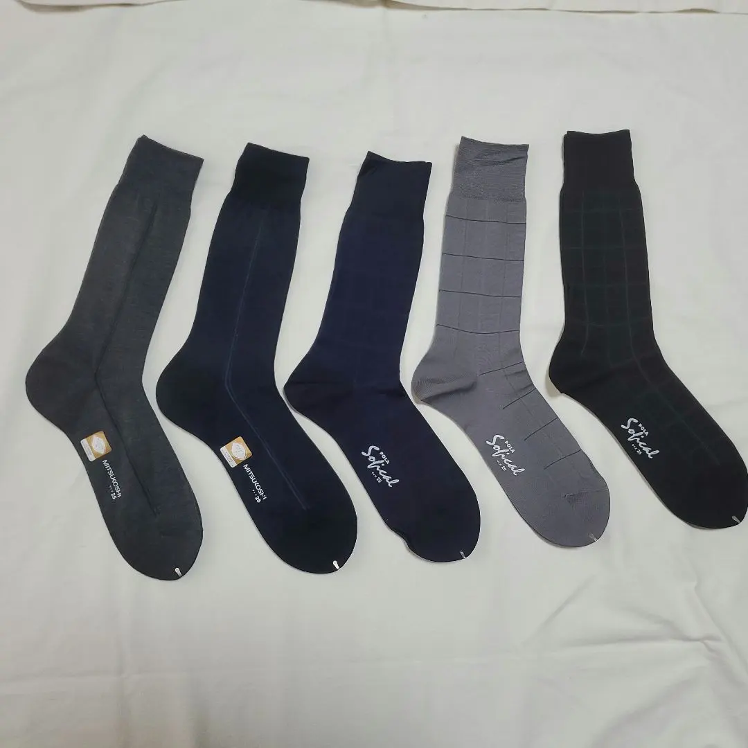 【新品】男士 襪子 5雙組 25cm 的縮圖