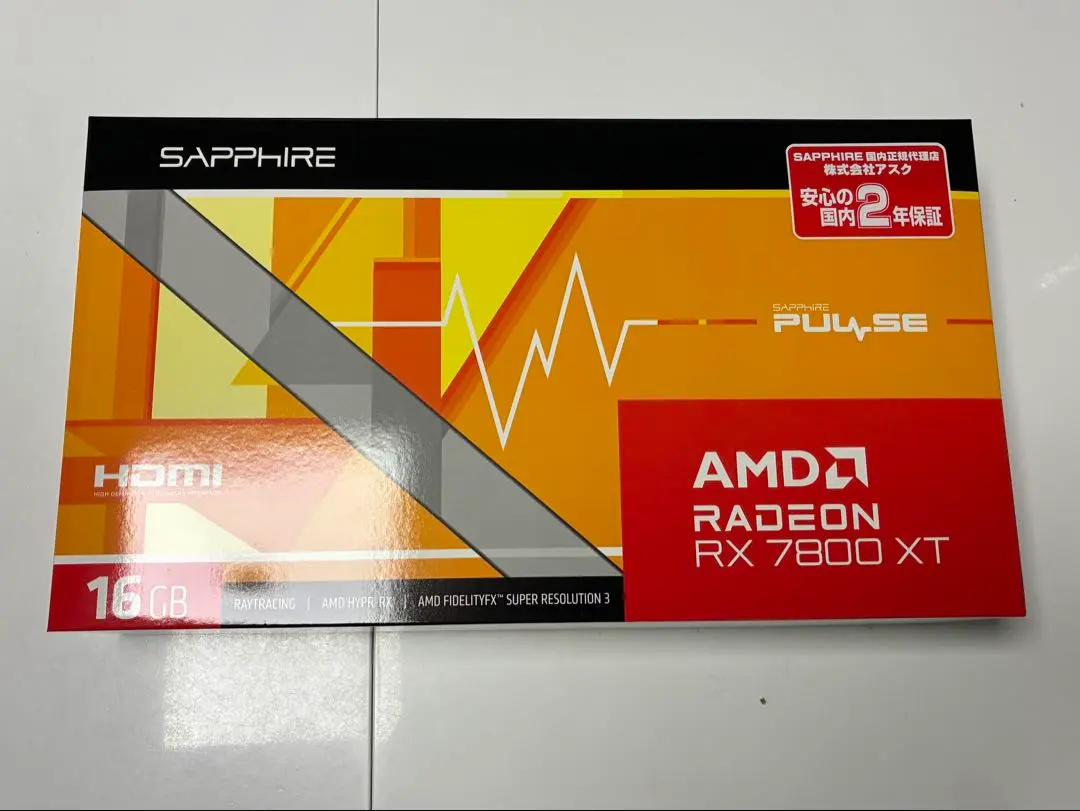 Sapphire 7800 XT 保証残あり　保証書納品書あり Sapphire 7800 XT 保証残あり保証書納品書あり