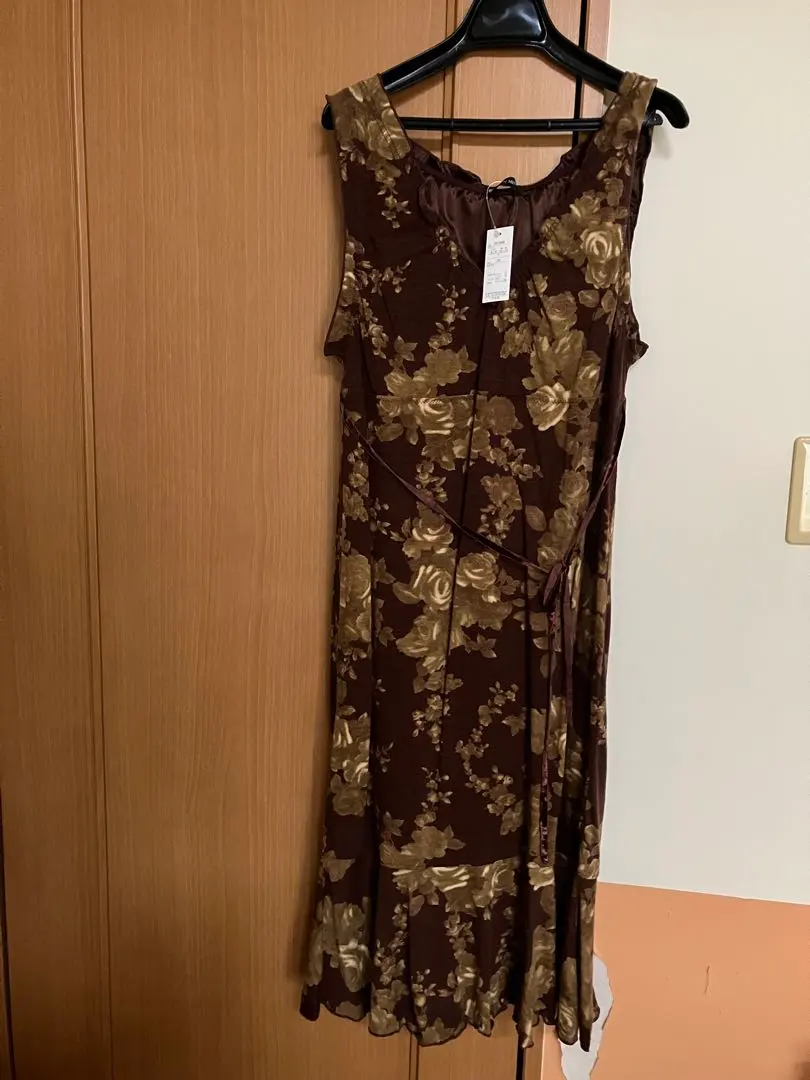 Thumbnail of 【Unused】Flower Print Sleeveless Long Dress L