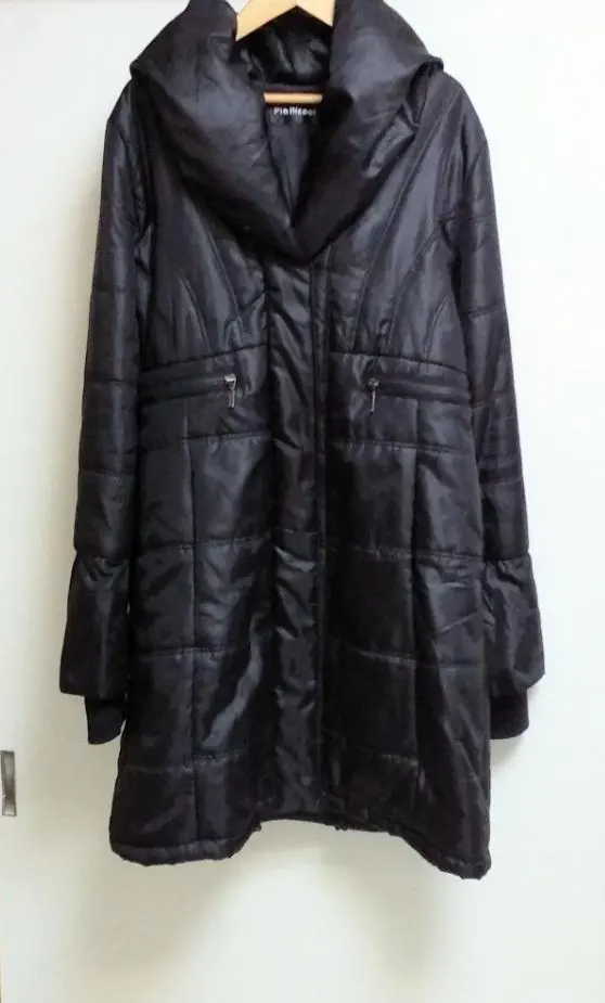 Thumbnail of SALE Long Coat Cotton-padded Quilted Black Women's Coat
