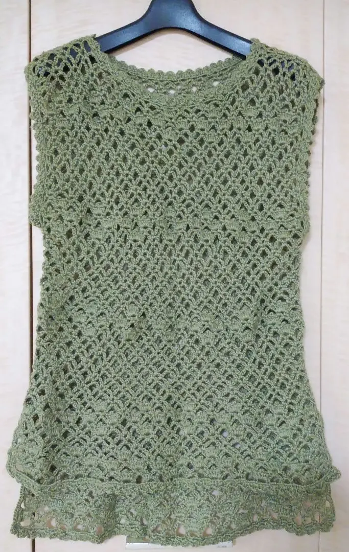 Thumbnail of Hand-knitted vest (handmade) *For autumn/winter