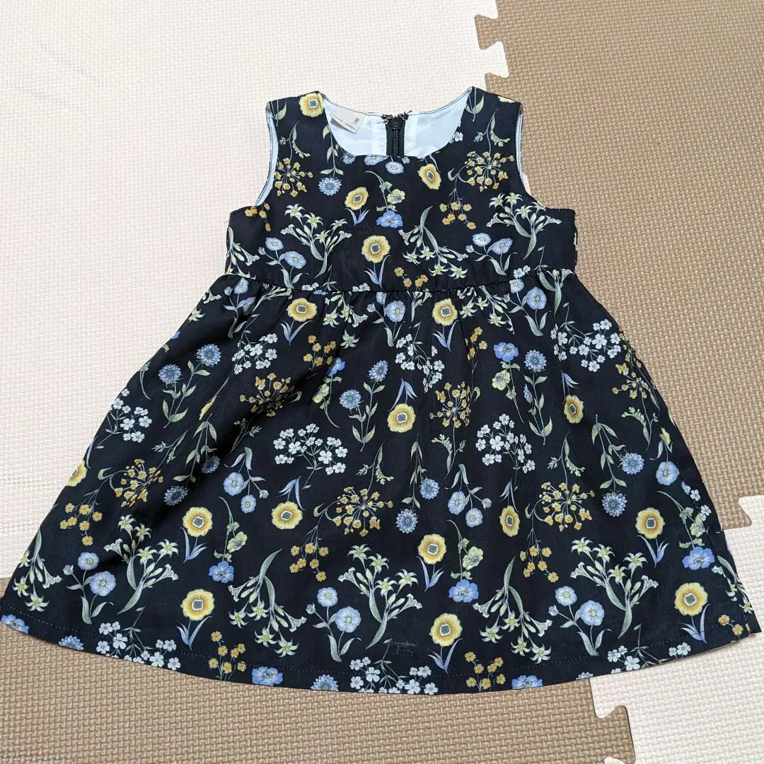 花紋無袖連衣裙　プティマイン　90cm 的縮圖