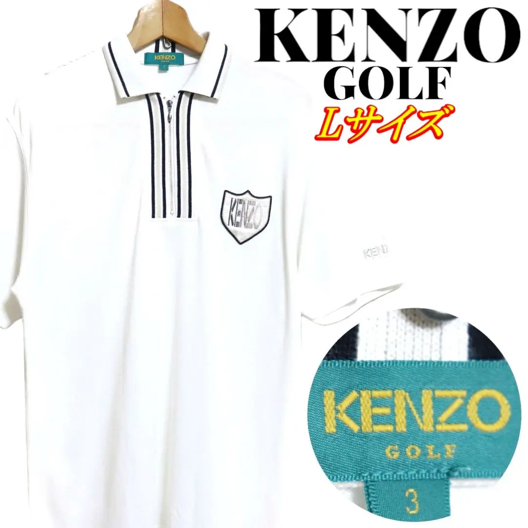 KENZO ホワイト ポロシャツ Mサイズ 楽天市場】kenzo（サイズ（S/M/L）L）（ポロシャツ｜トップス