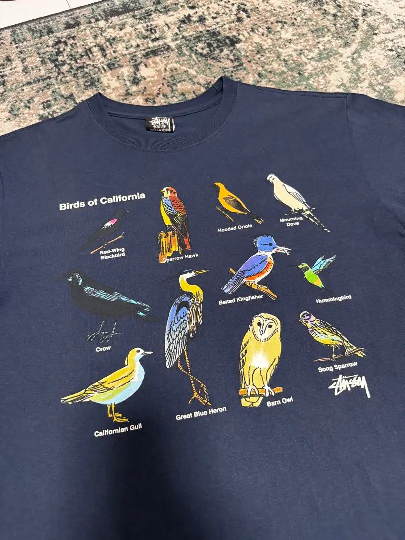 stussy 23ss CALIFORNIA BIRDS TEE