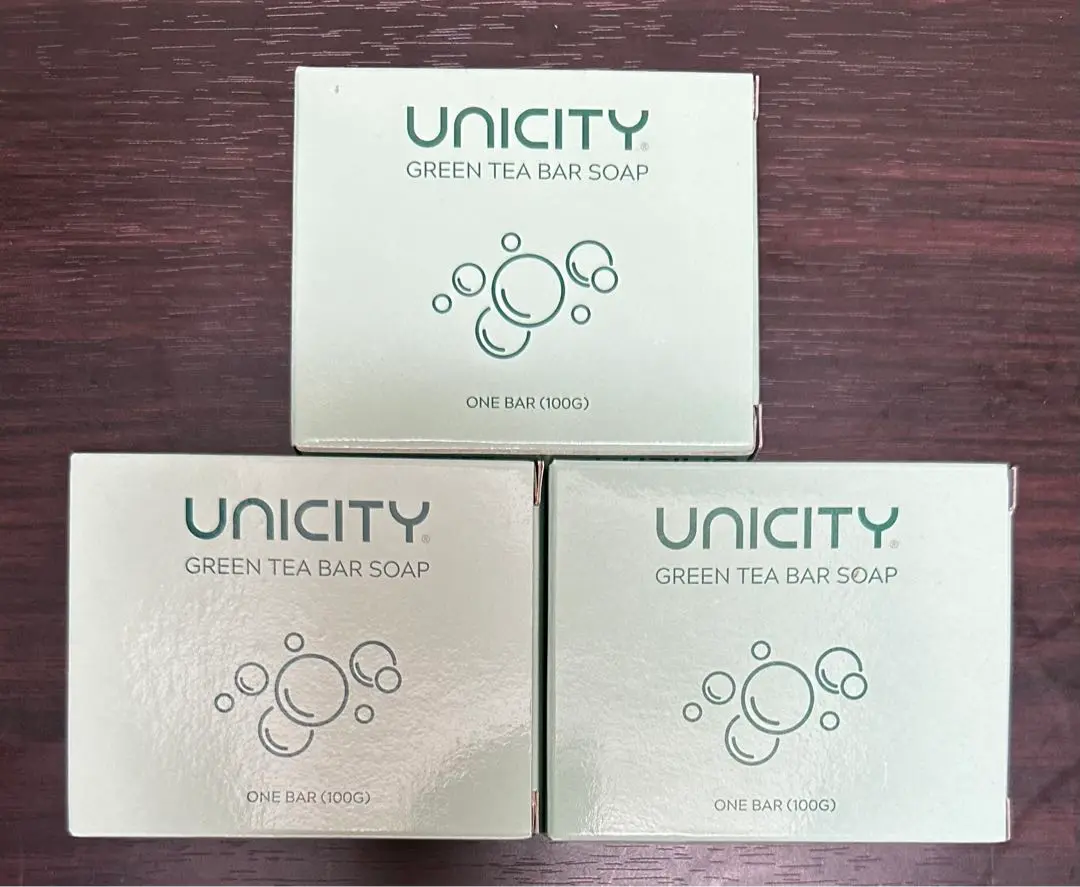 UNICITY グリーンティーバーソープ & スキンコンフォーティングクリーム ユニシティ グリーンティーバーソープ 2個の通販 by R shop