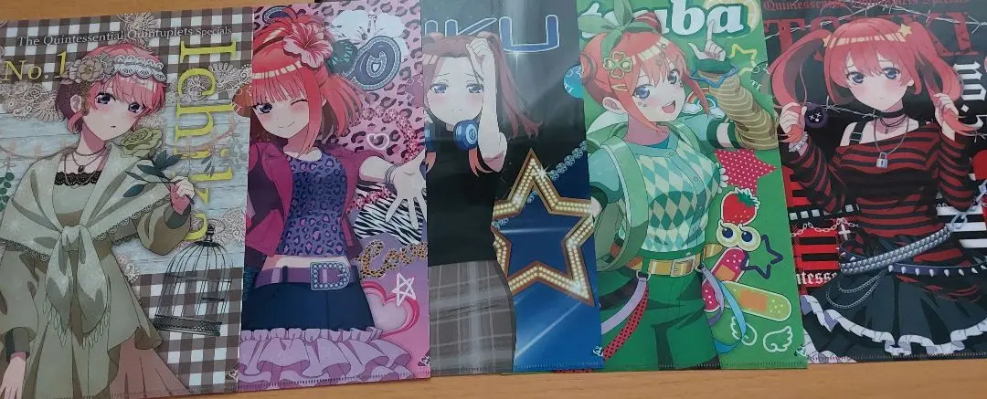 五等分の花嫁∽ 平成レトロstyle クリアファイル コンプリート5種セット TVスペシャルアニメ「五等分の花嫁∽」－平成レトロStyle－の