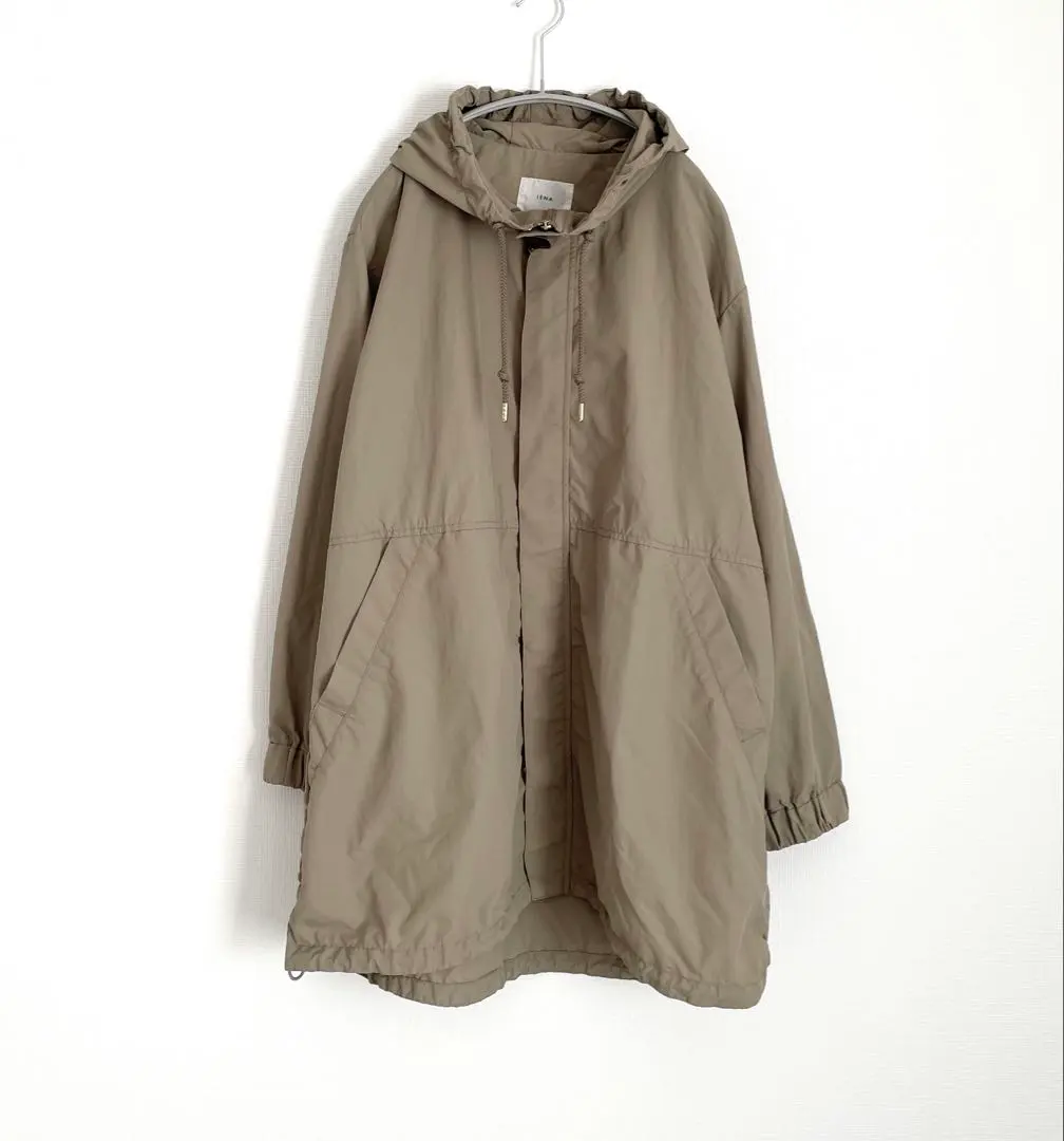 Thumbnail of IENA Light Nylon Hooded Middle Blouson - Beige