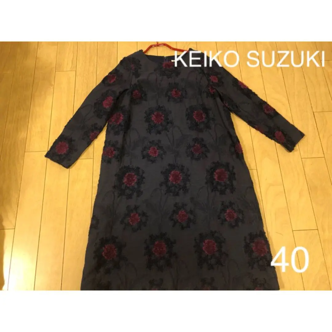 KEIKO SUZUKI COLLECTION 花柄 シアー ワンピース L KEIKO SUZUKI COLLECTION 花柄 シアー ワンピース L - メルカリ