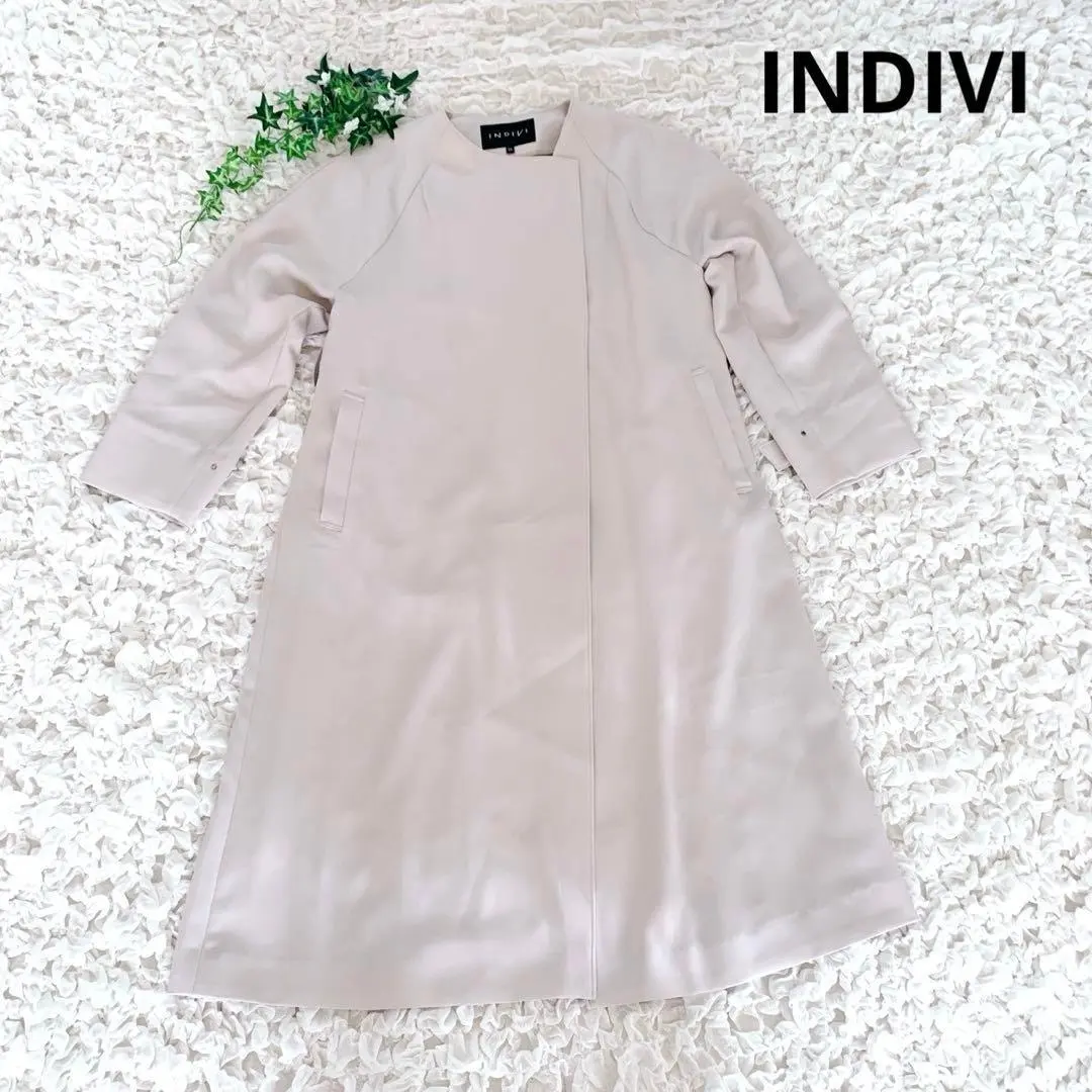 Thumbnail of INDIVI Indivi No Collar Spring Coat 【05】A-line Thin and Drapey