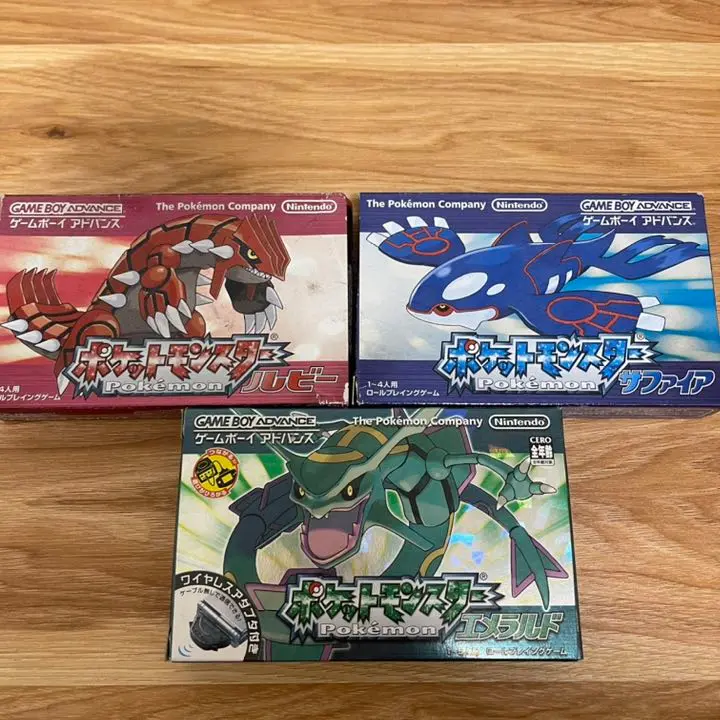 ポケットモンスター 第三世代セット　ゲームボーイアドバンスソフト ゲームボーイアドバンス GBA 本体 ポケモン カセット セット販売