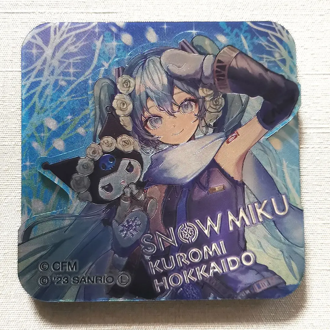 雪ミク　クロミ　缶バッジ 北海道限定『SNOW MIKU×KUROMI＆MY MELODY HOKKAIDO』 | 株式