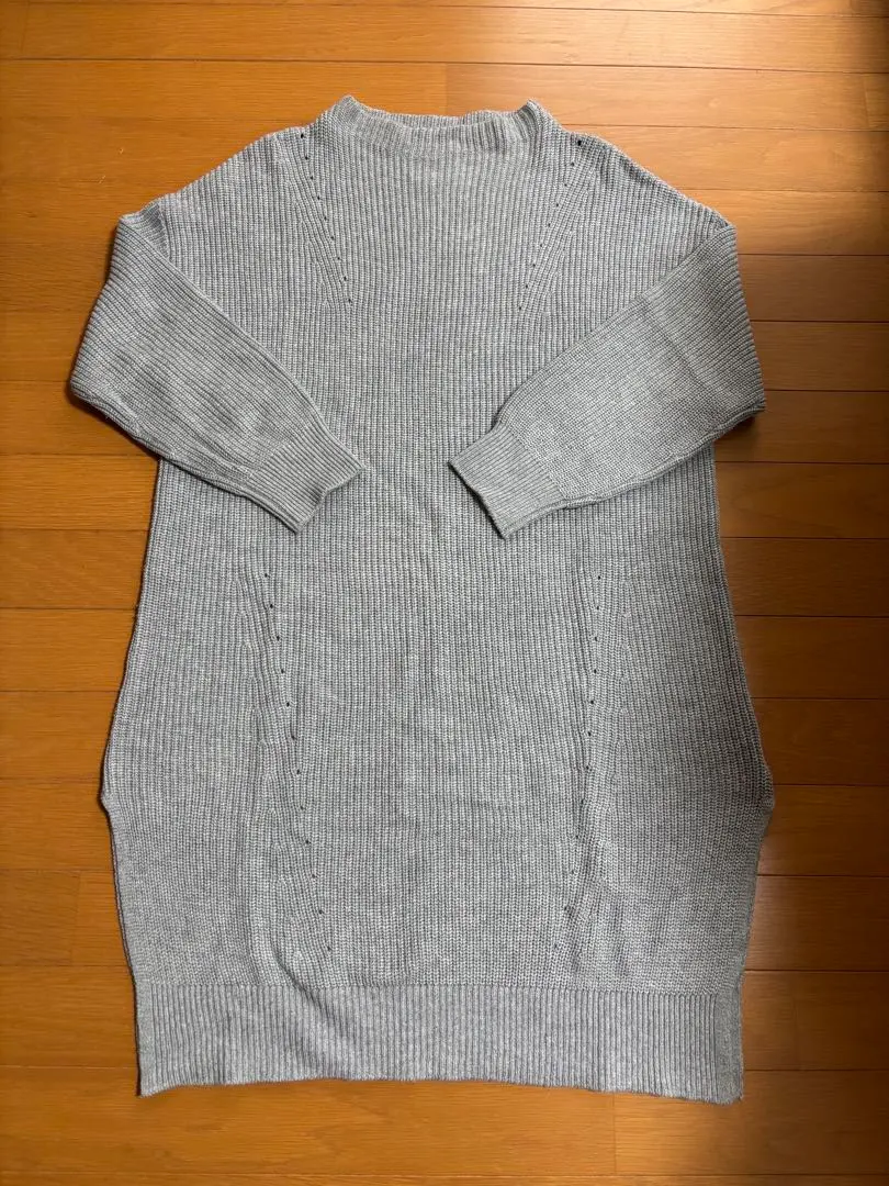 Thumbnail of AMERICAN HOLIC Gray Rib Knit Dress