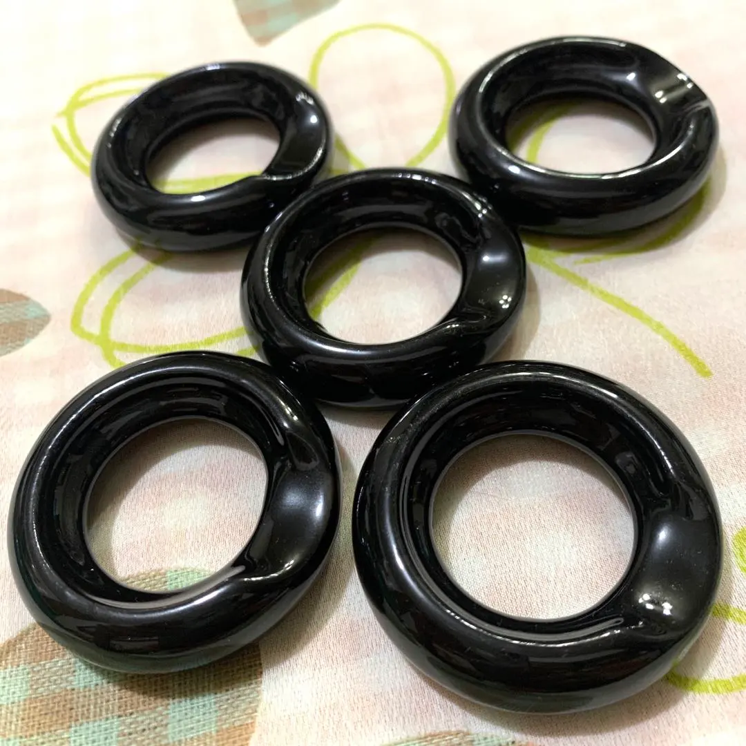 Thumbnail of Ring Chopstick Rests - Black - Rare - Black - Set of 5