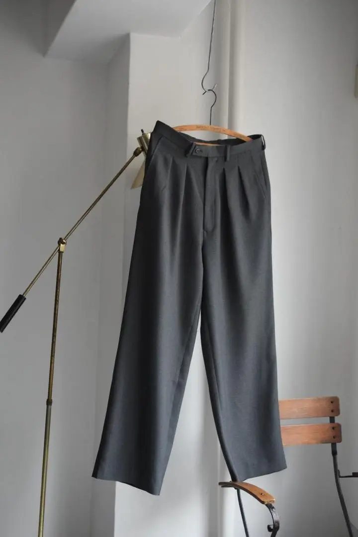 m’s braque 柿の葉　ex tucked baggy pants m's braque / Tucked Baggy Pants (Herringbone) | twelve