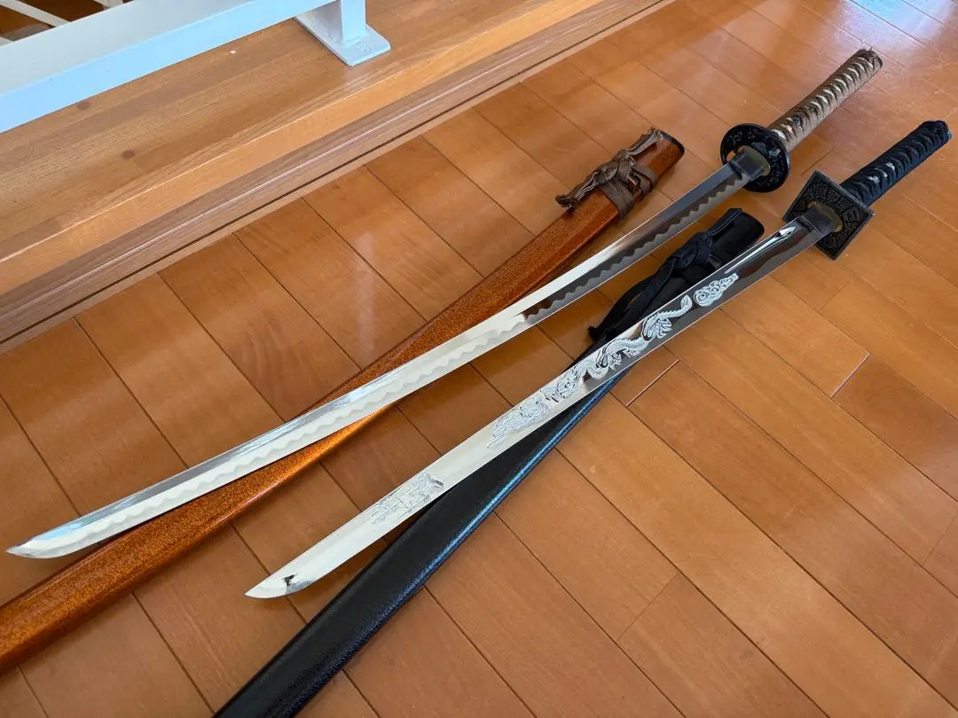日本刀 鉄刀身 忍者刀 模造刀 長脇差し コスプレ アニメ 刀身55センチ DX日本刀 脇差し 忍者 レプリカ 玩具 仮装用 模造刀 忍者刀 刀剣