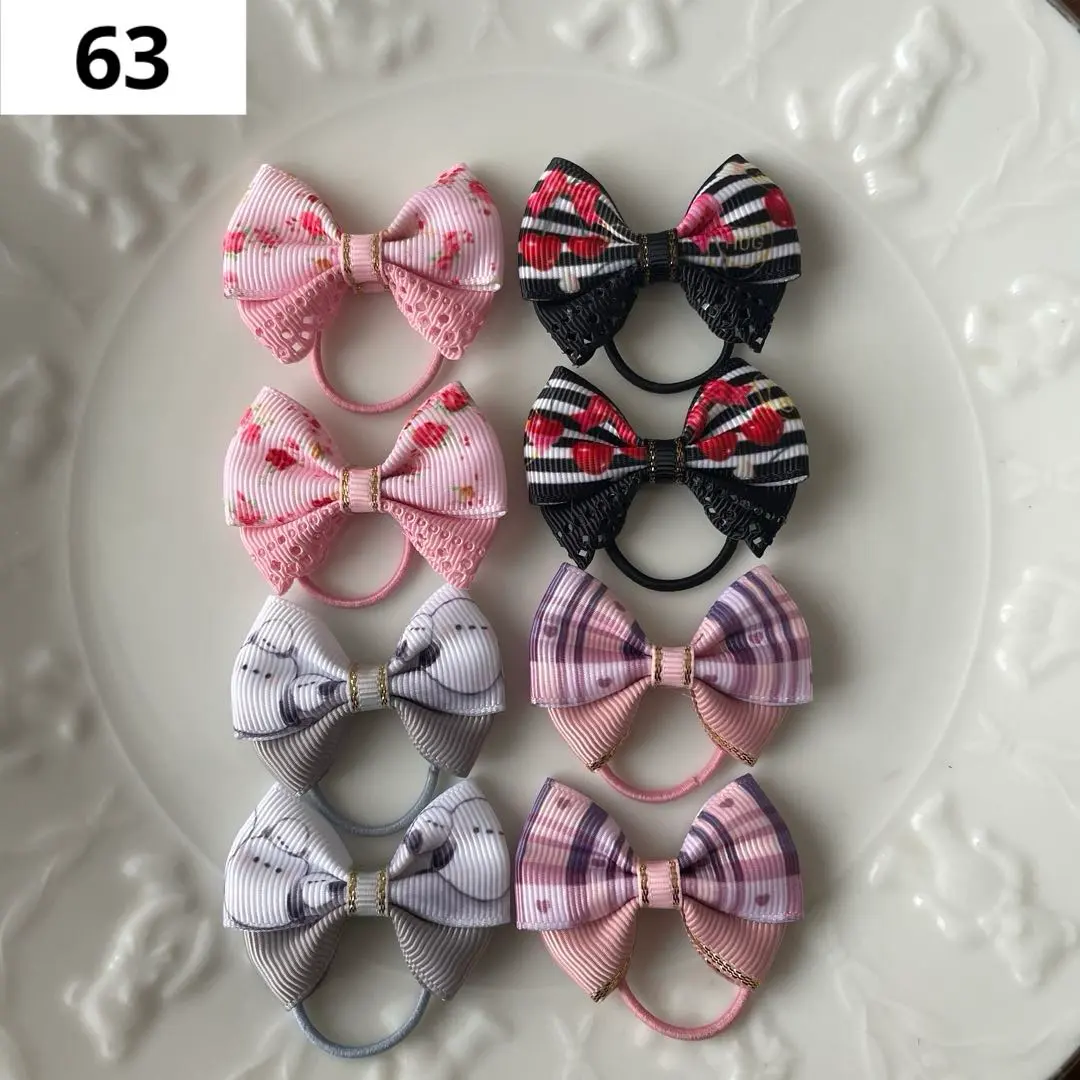 Thumbnail of [63] Dusty Pink, Long-tailed Tit Bird, Cherries, Kids' Hair Tie, Kids' Ribbon