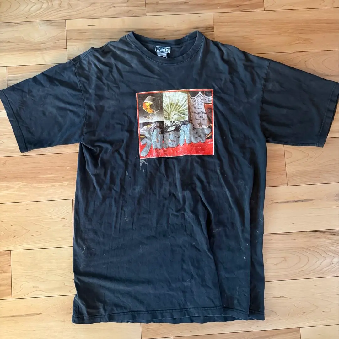 RUBA 黑色印花T恤 Oversize 的縮圖