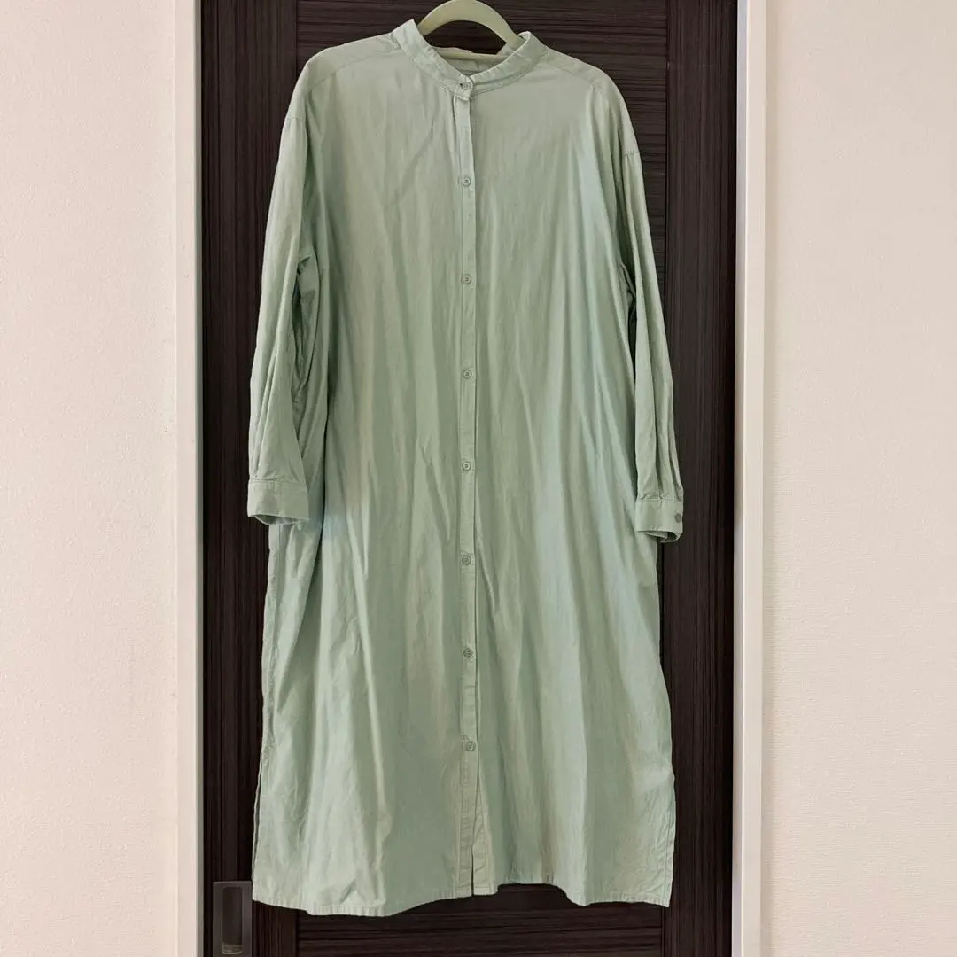 Thumbnail of Mint green cotton shirt dress