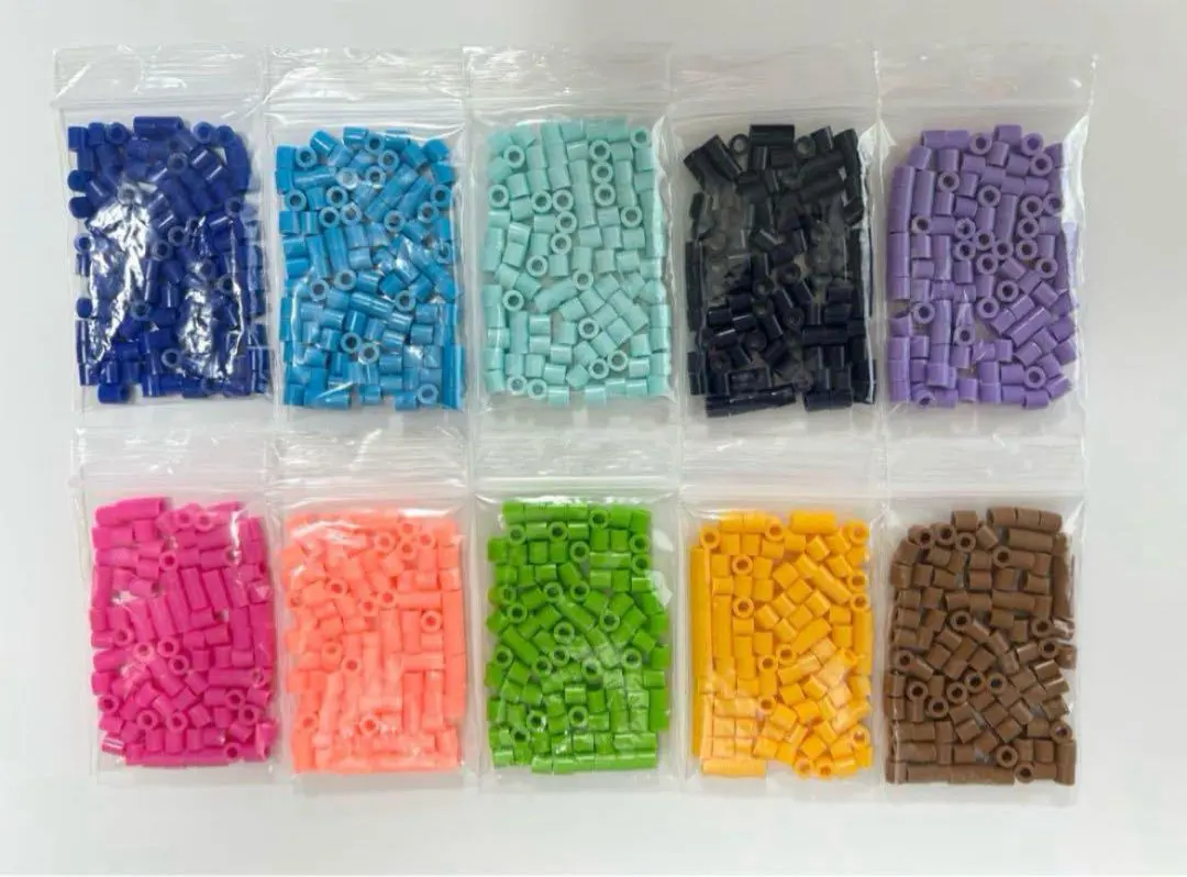 Thumbnail of Perler Beads Iron Beads, 100 of each color, 10 colors, 1000 pieces total sale