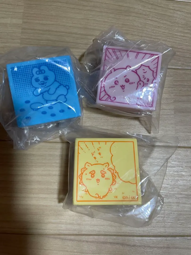 Thumbnail of Brand new! Opanchu Usagi, Chiikawa, and Shi-sa stamp set gashapon