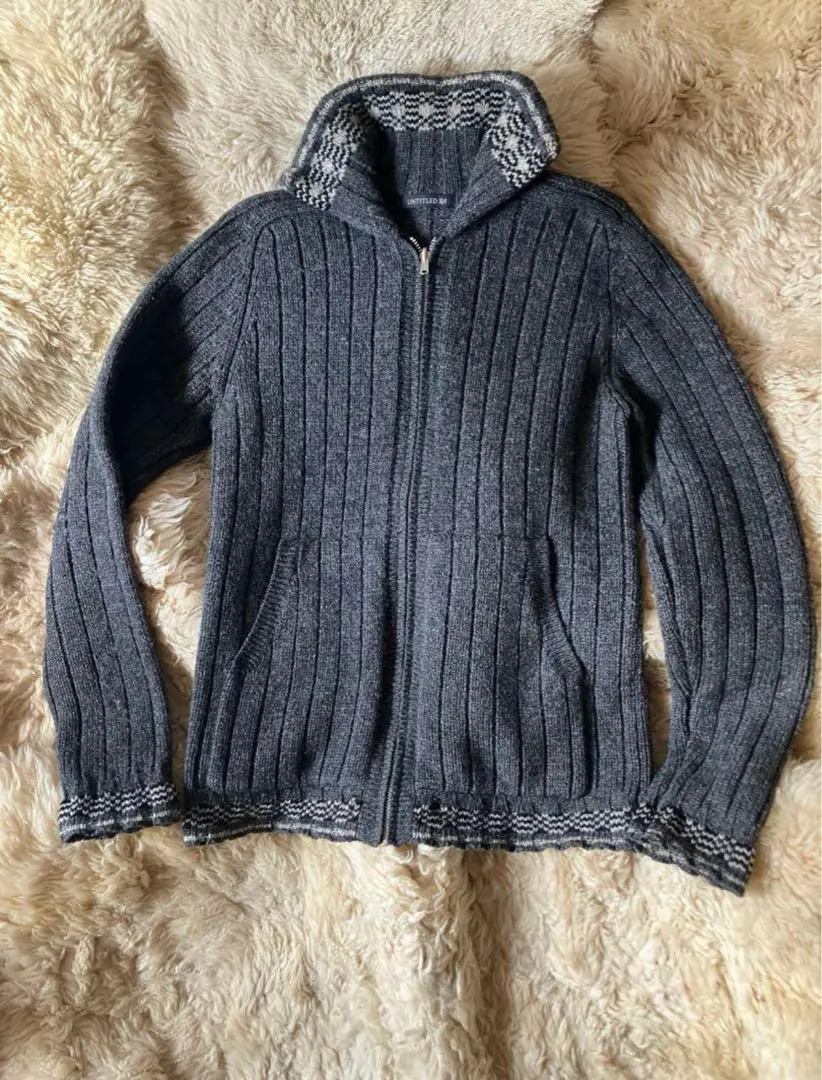 Thumbnail of UNTITLED 21 Gray Ribbed Sweater y2k