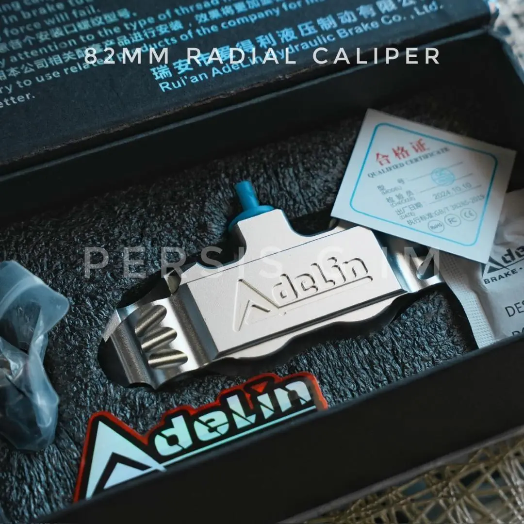 Adelin ブレーキシステム ブレーキキャリパー グリーン/ブラック 新色】「EQUAL 機械式ディスクブレーキキャリパー（フラット