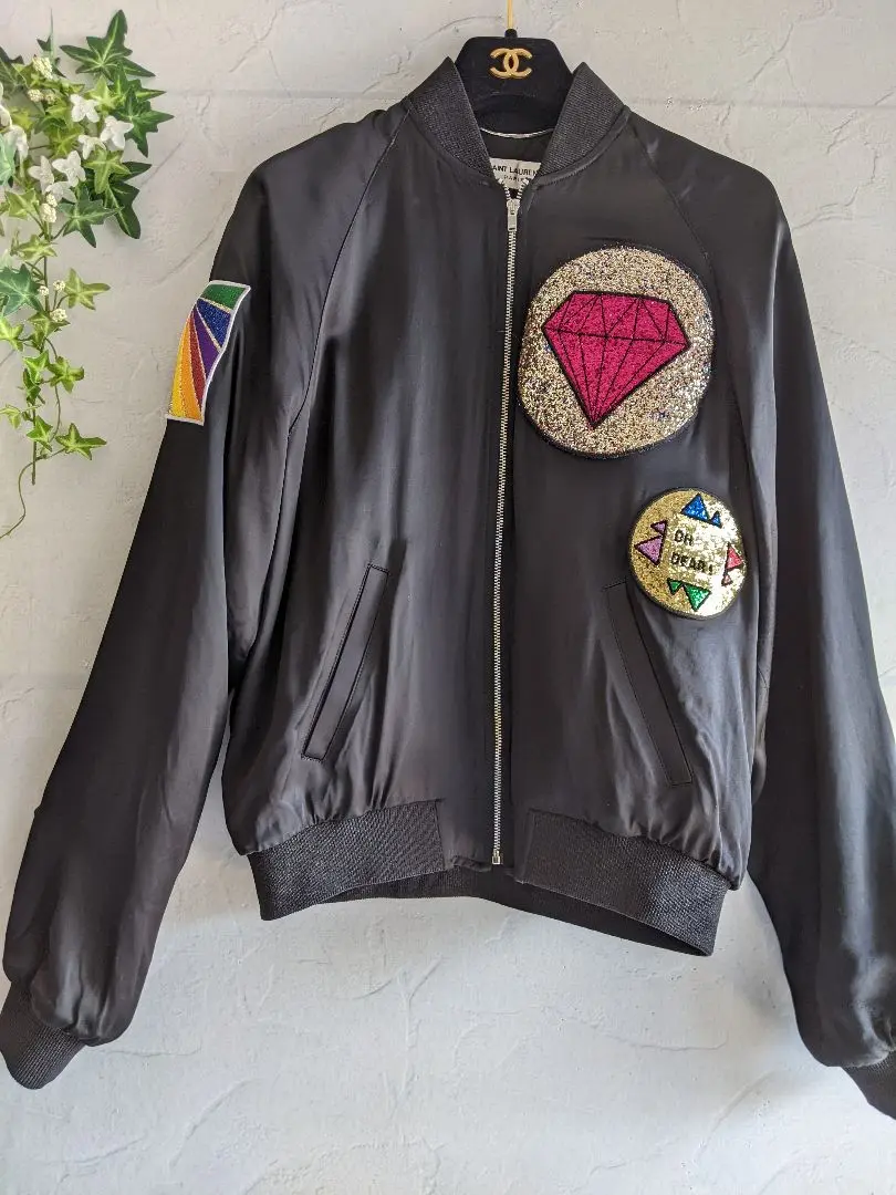 SAINT LAURENT PARIS ブルゾン（その他） 白 2137125J0059 2025年最新】SAINT LAURENT PARIS レディース ジャンパー