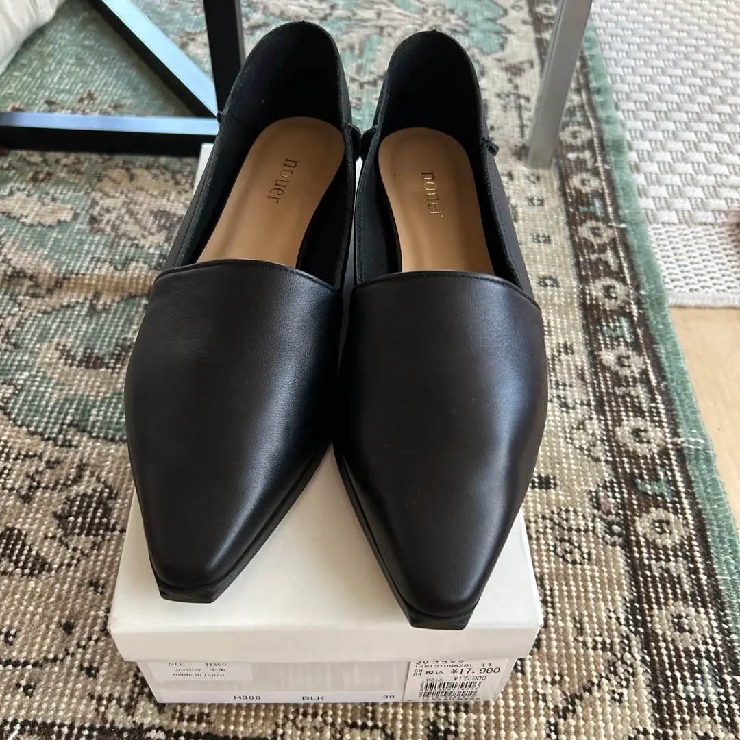【新品】nouer 黒ローファー KW-N2-m-01-pl.jpg