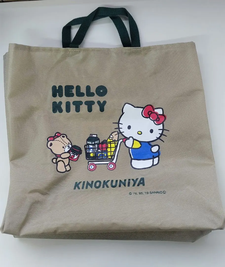 〈未開封〉紀伊國屋エコバッグ ─キティ─ 未開封 紀ノ国屋ハローキティコラボカラーエコバッグLサイズ