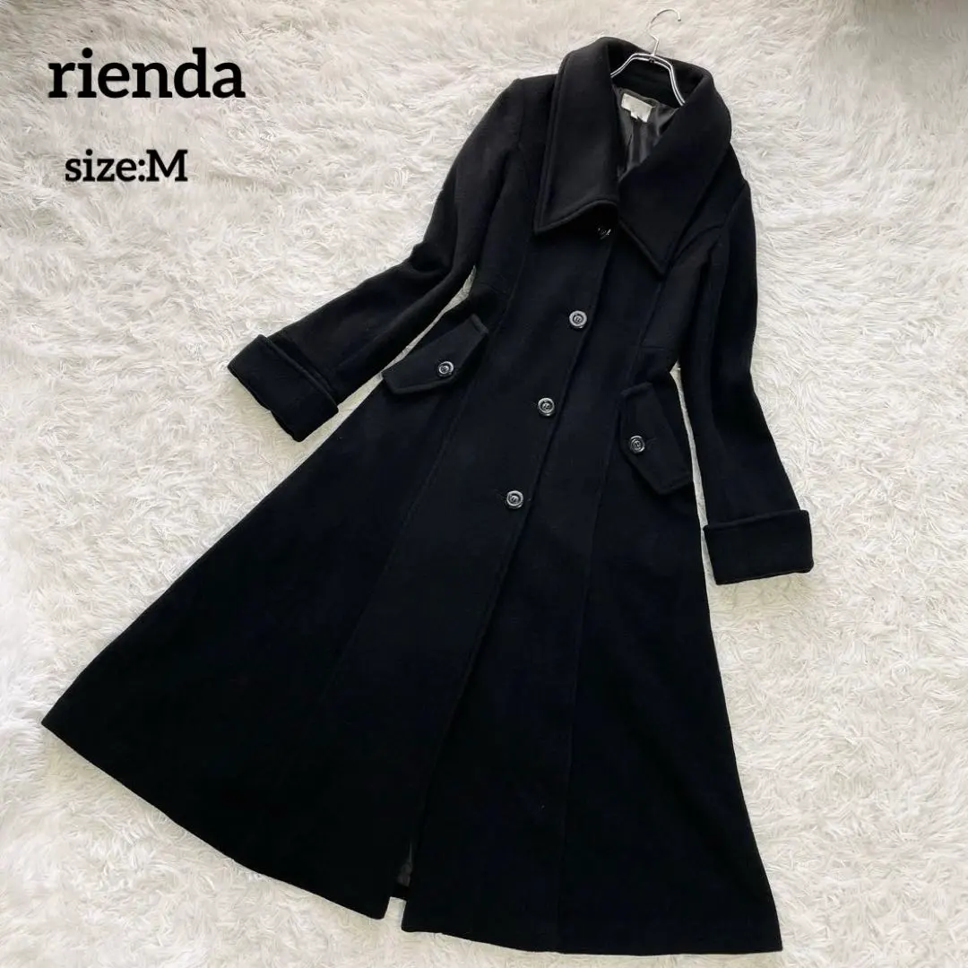 セール‼️【新品未使用】rienda シンデレララインコート ブラック S ロング rienda ＃23シンデレララインコート Multi_1 -ファッション通販