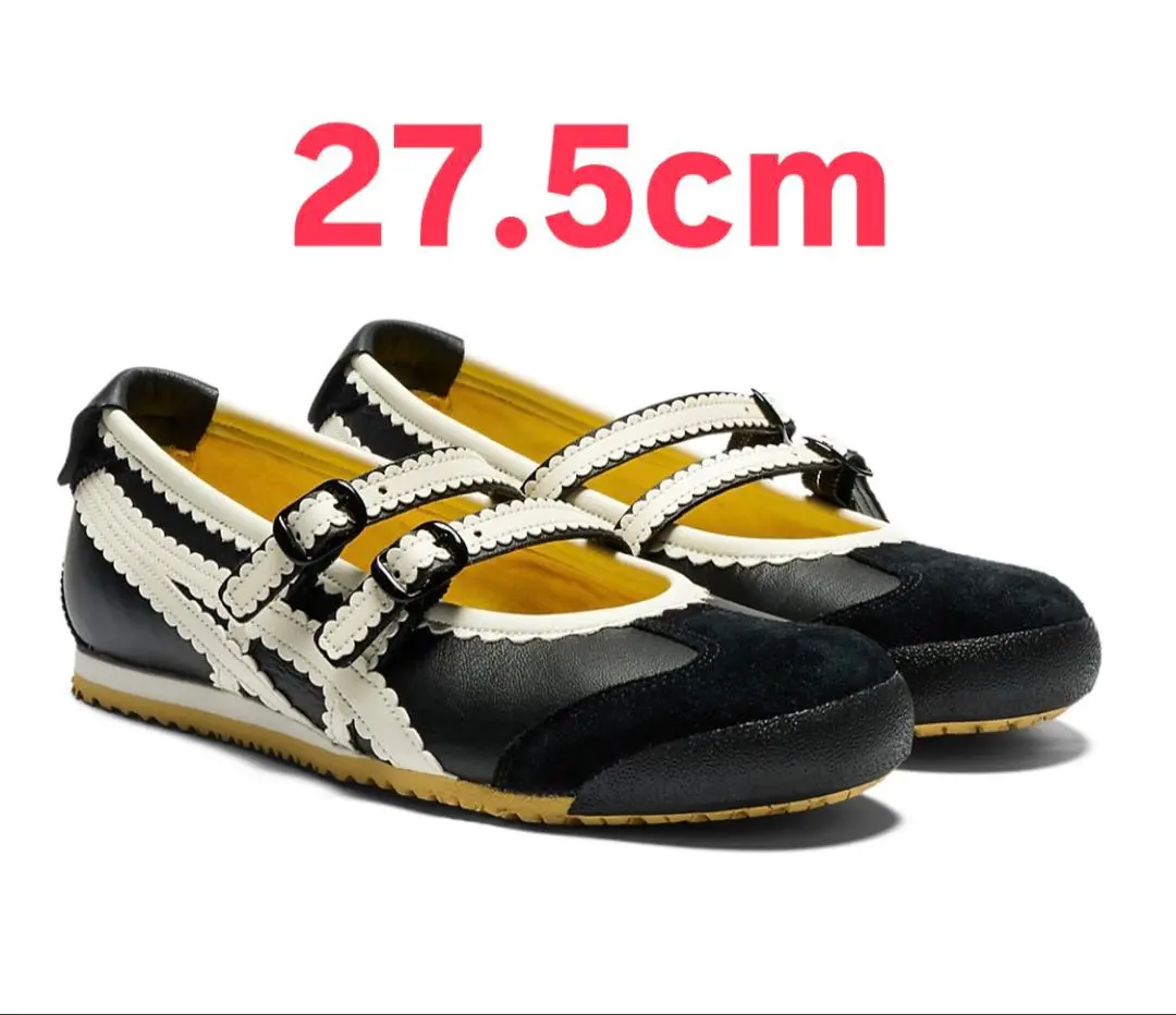 Onitsuka Tiger ストラップ付きバレエシューズ 黒/アイボリー 2025年最新】Onitsuka Tiger バレエの人気アイテム - メルカリ