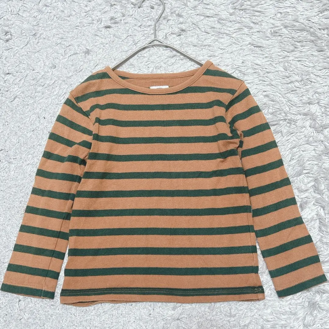 Thumbnail of Ocean&Ground Border T-shirt Cut and Sew Long Sleeve [110] Brown系