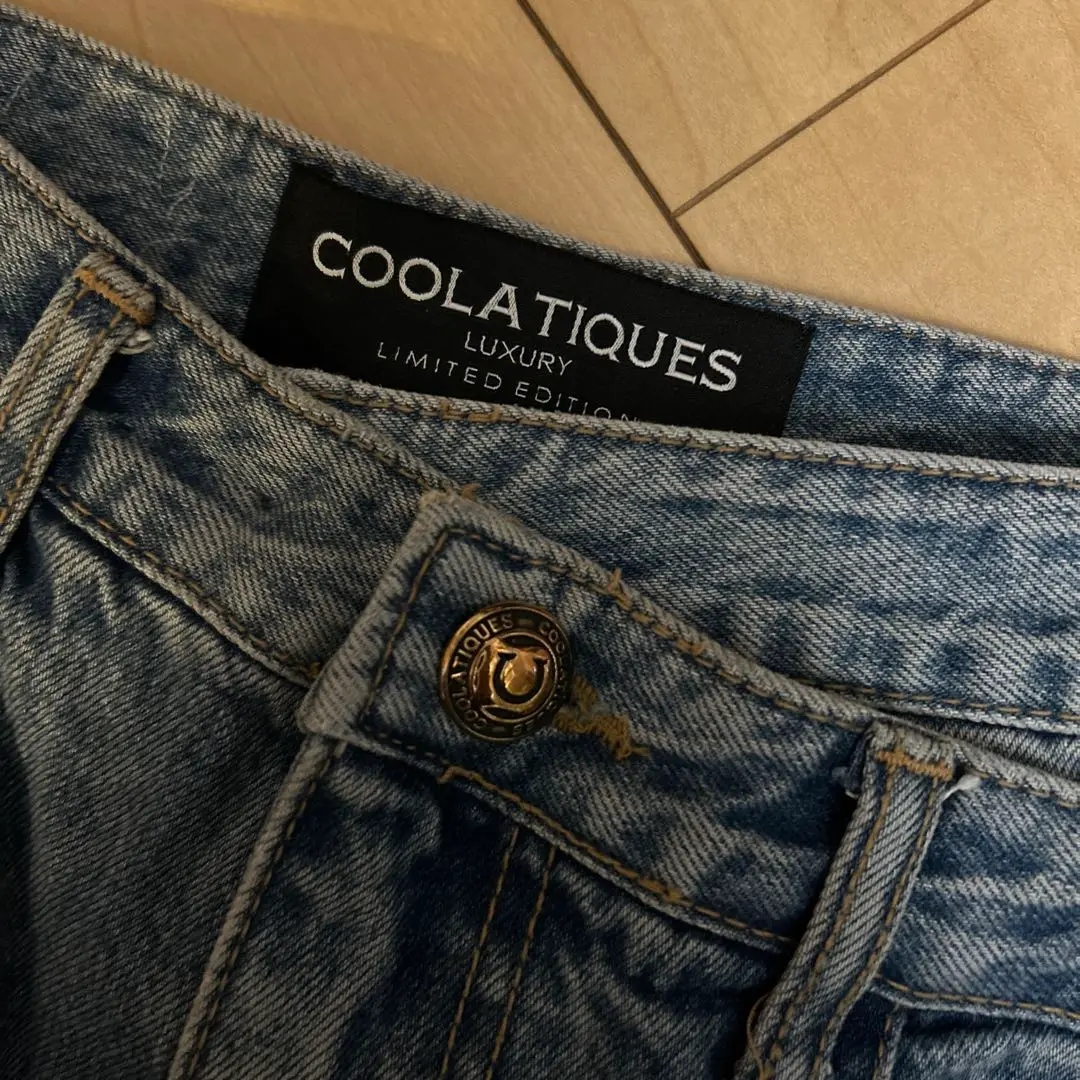 クーラティクス COOLATIQUES デザイン デニム ブラックスカル クーラティクス COOLATIQUES デザイン デニム ブラックスカル
