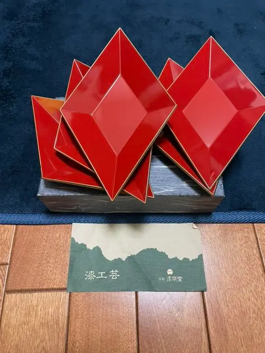青漆爪紅八角 食籠 尋牛斎 京漆器 漆園 岡本漆堂 青漆爪紅八角 食籠 尋牛斎 京漆器 漆園 岡本漆堂（2025年最新