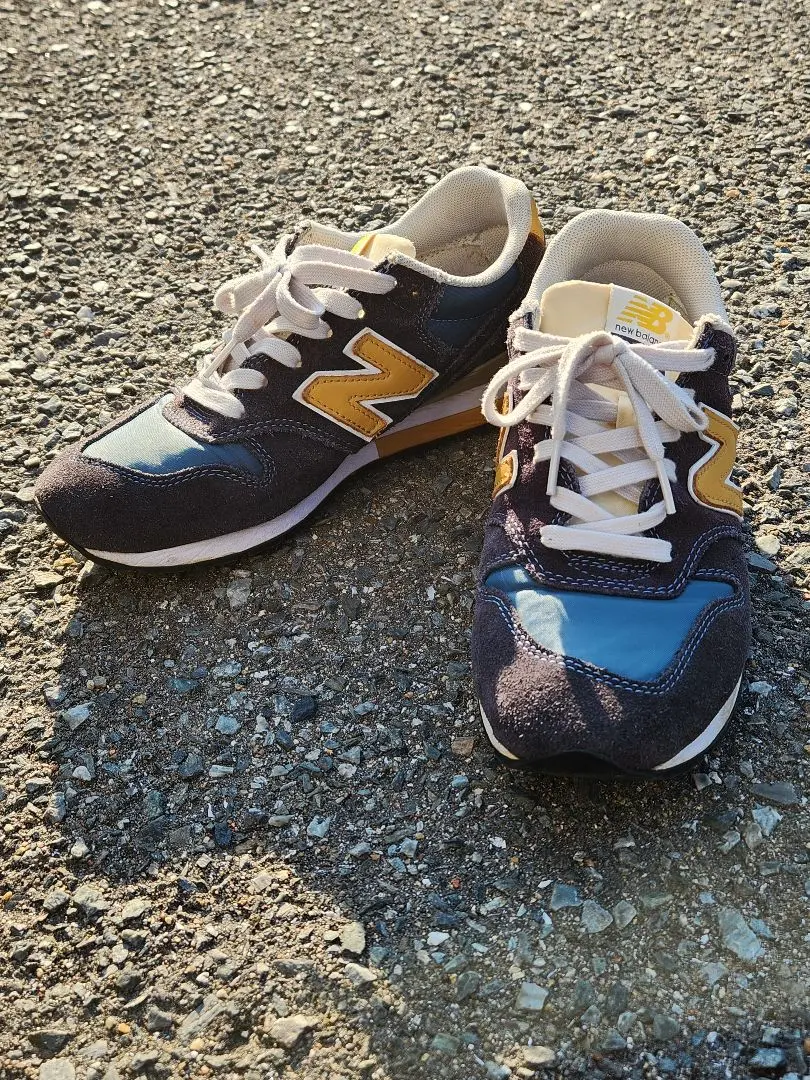 ニューバランス NEW BALANCE スニーカー ナイロン スエード 25.5