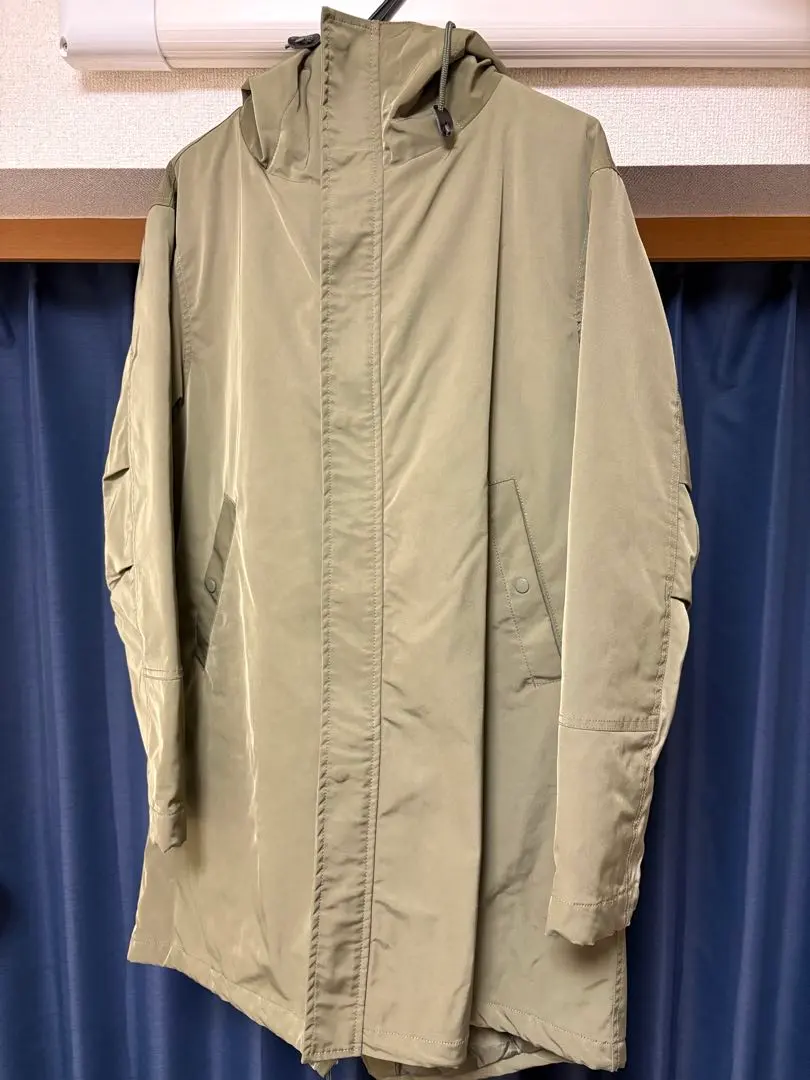 Thumbnail of Olive green hooded mod coat