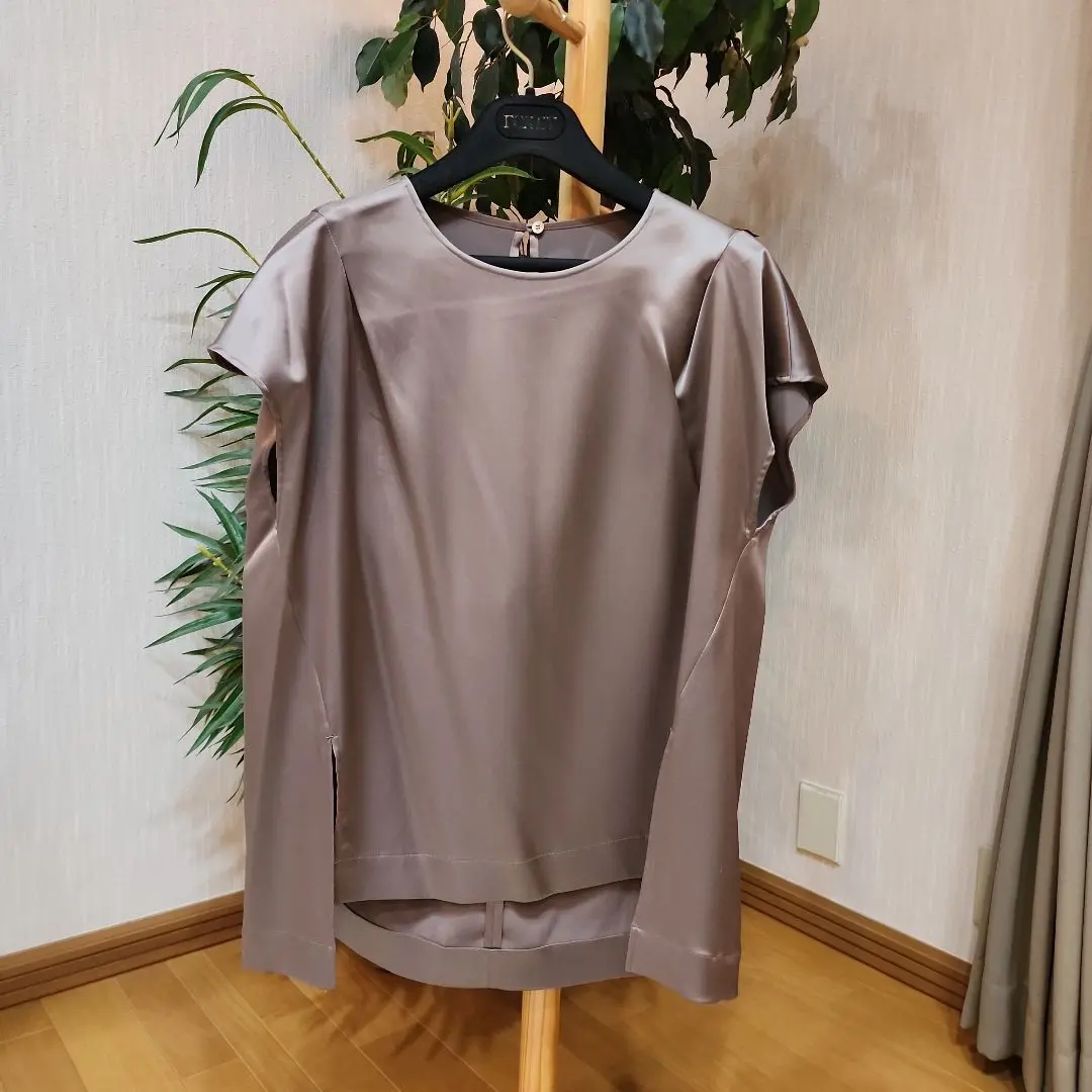 新品未使用:ミカコナカムラMFilのネイビーの七分丈Tシャツチュニック Mikako Nakamura（シャツ/ブラウス(長袖/七分)）のフリマ