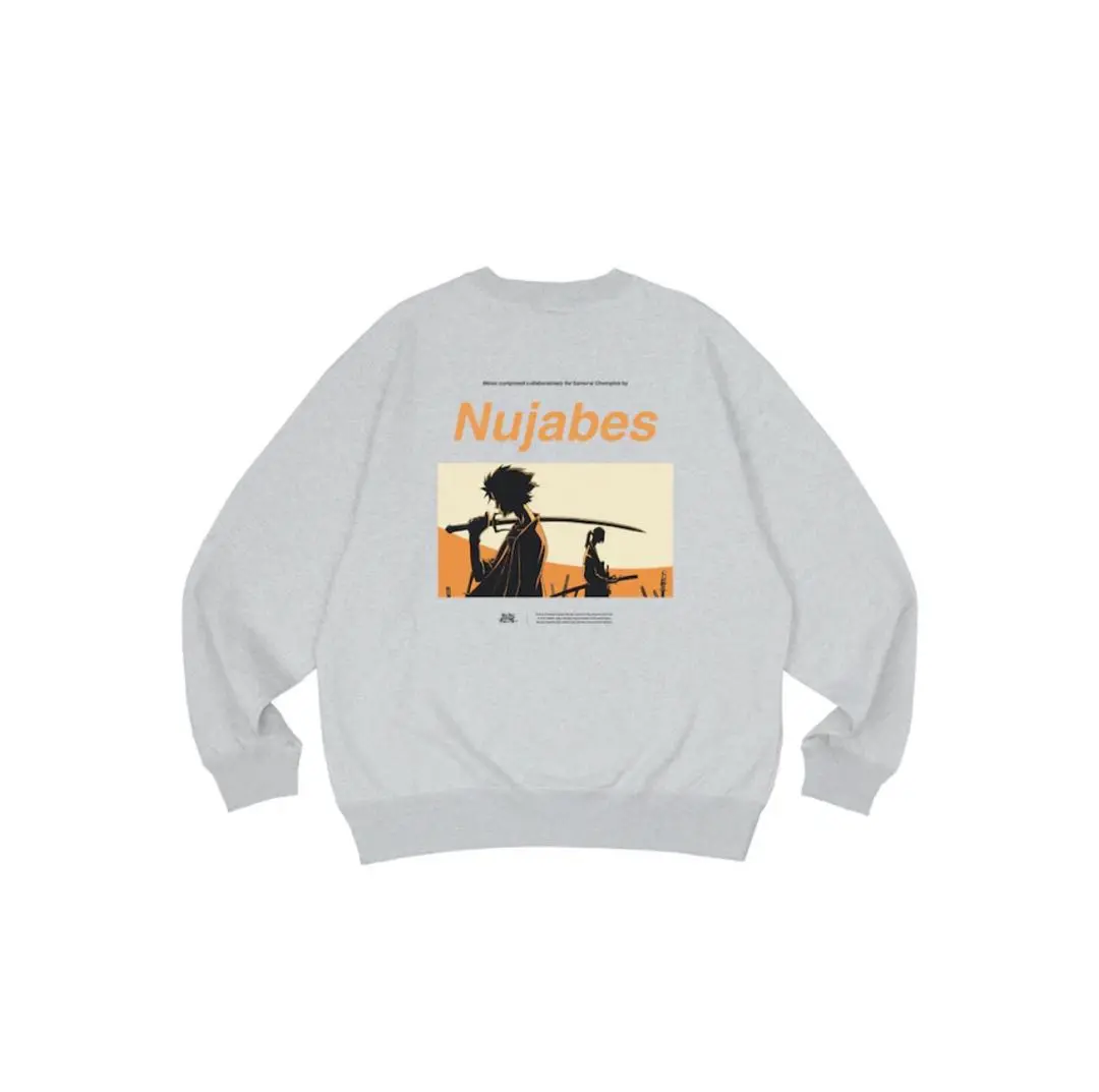Nujabes サムライチャンプルー　グレー スウェット　Mサイズ 72dpi_samurai_champloo23_1400x