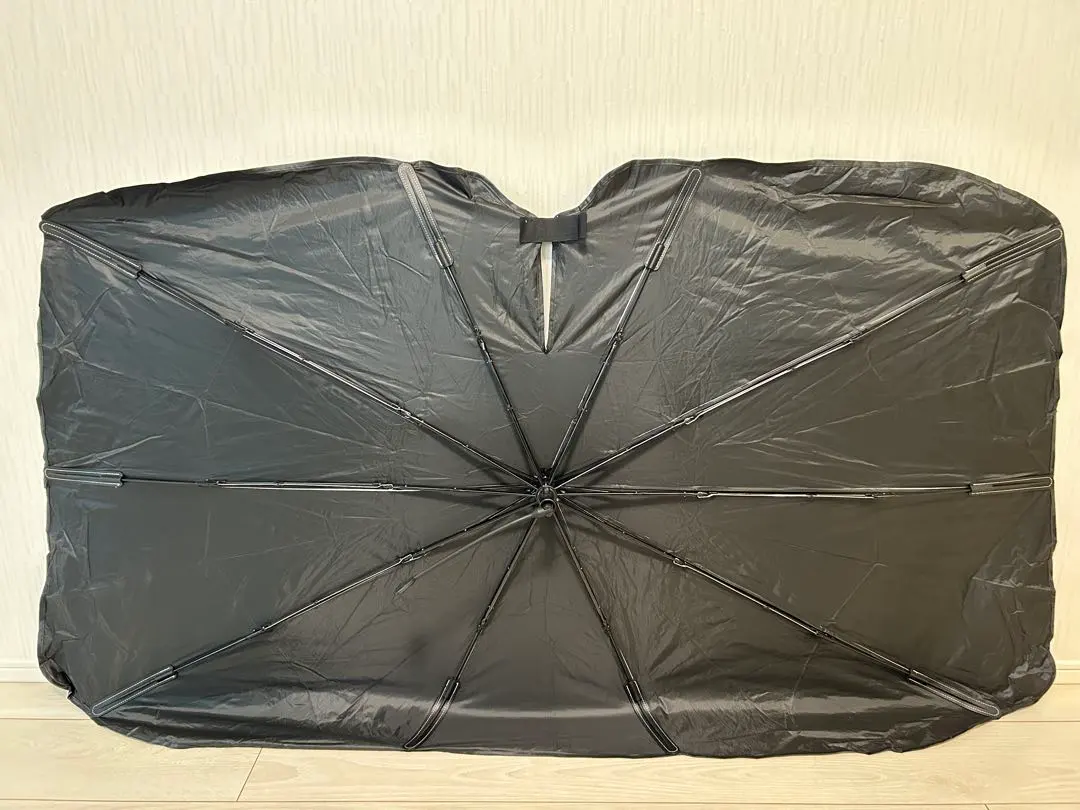 Thumbnail of Umbrella-type folding car sunshade for front windshield