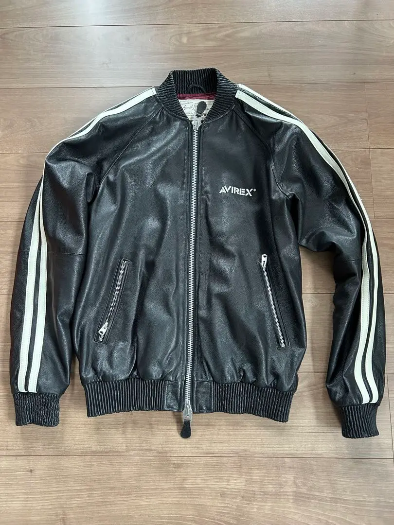 AVIREX トラックレザージャケット 中古・古着通販】AVIREX (アヴィレックス) レザー トラック